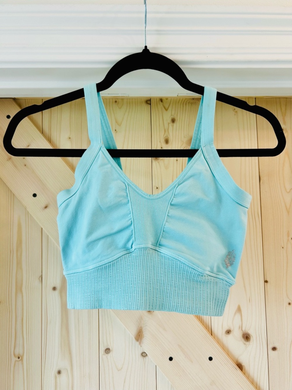 Free People Movement Light Blue Seamless Stretch Sports Bra